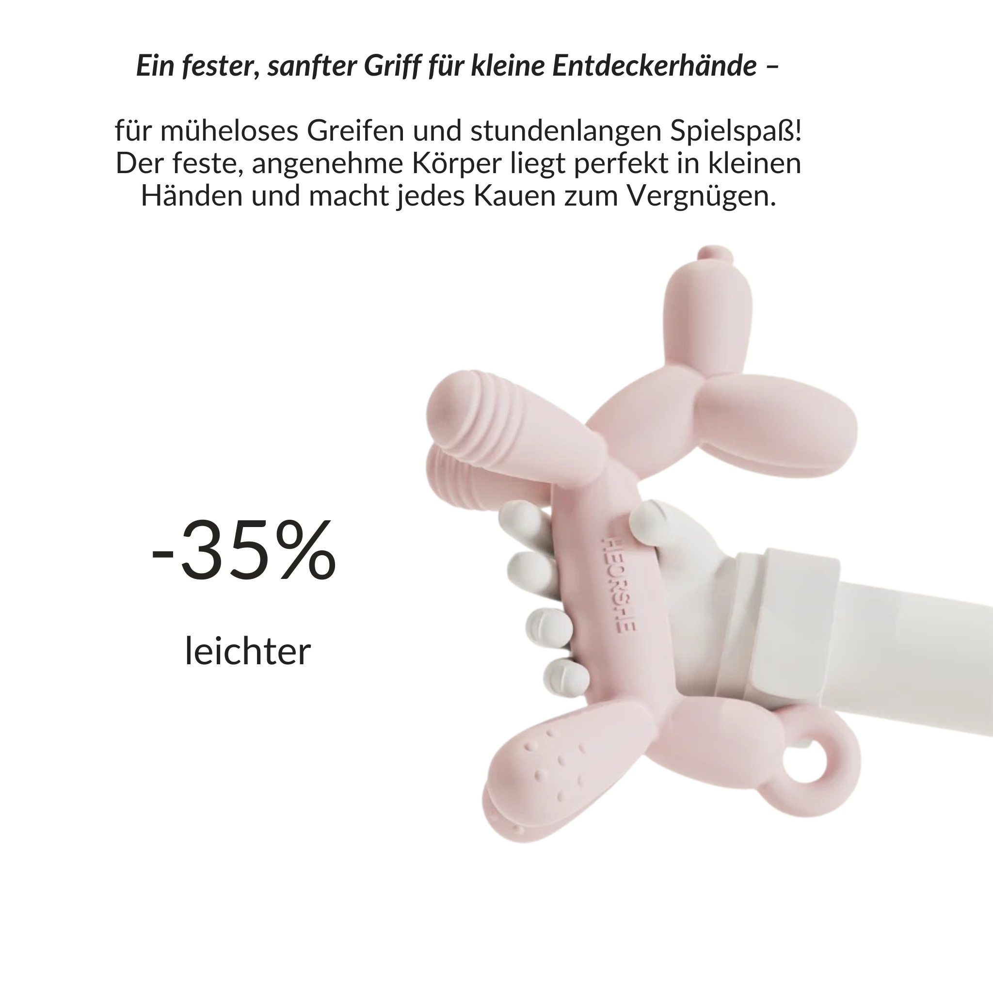 Puppy Teether (Rosa)