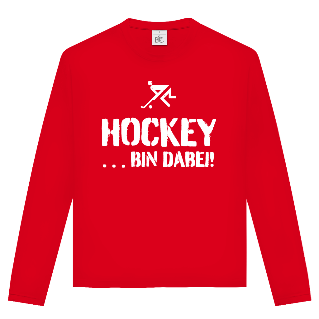 Unisex Langarmshirt - HOCKEY ...BIN DABEI! von ETUF-Shop – Produktansicht 7
