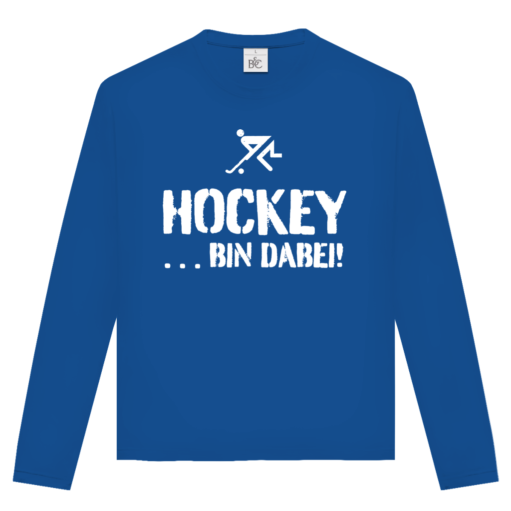 Unisex Langarmshirt - HOCKEY ...BIN DABEI! von ETUF-Shop – Produktansicht 9