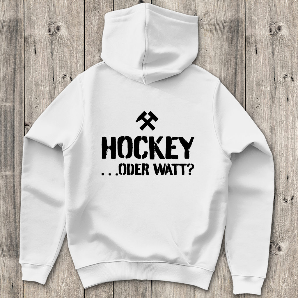 Herren Hoodie - ETUF - HOCKEY ...ODER WATT? von ETUF-Shop – Produktansicht 4