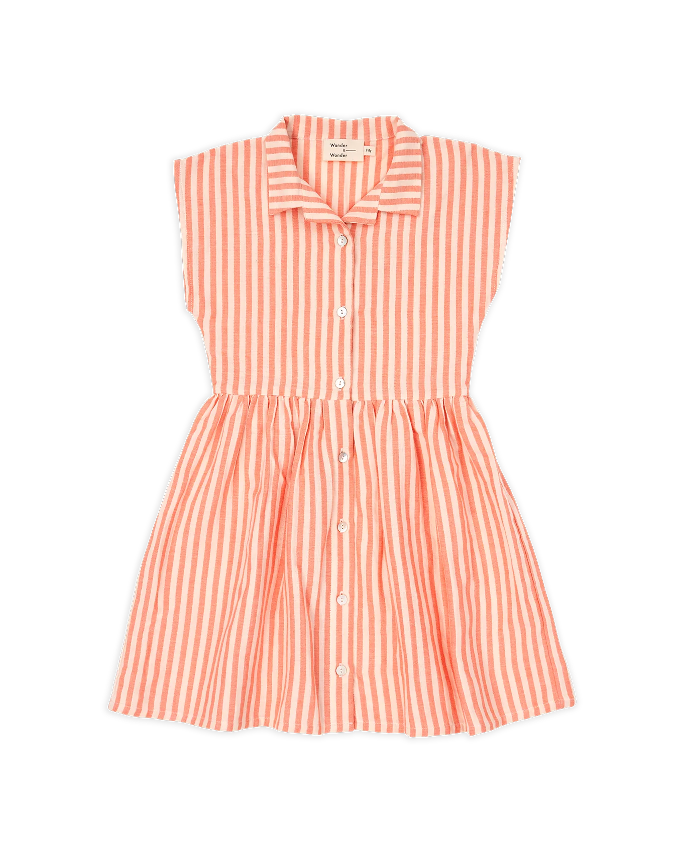 Wander & Wonder Dress Coral Stripe