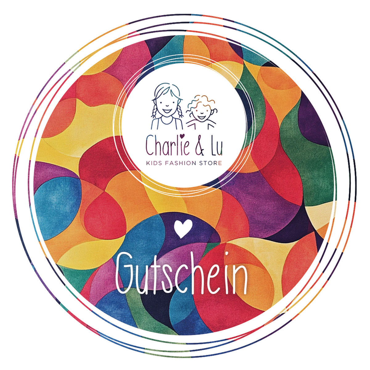Charlie und Lu Bunter Gutschein
