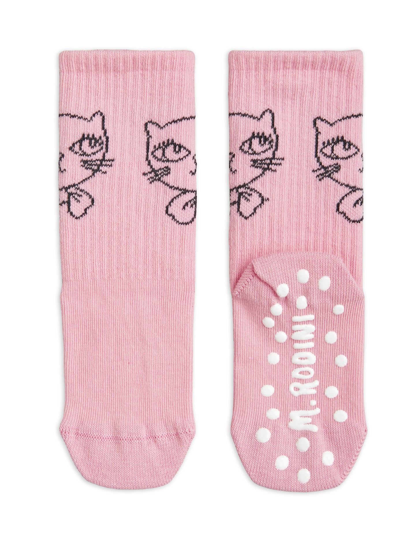 Mini Rodini Cathlete antislip socks pink