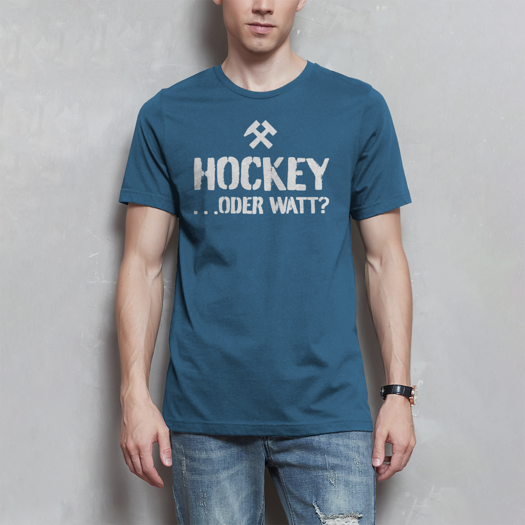 Herren T-Shirt - HOCKEY ...ODER WATT?