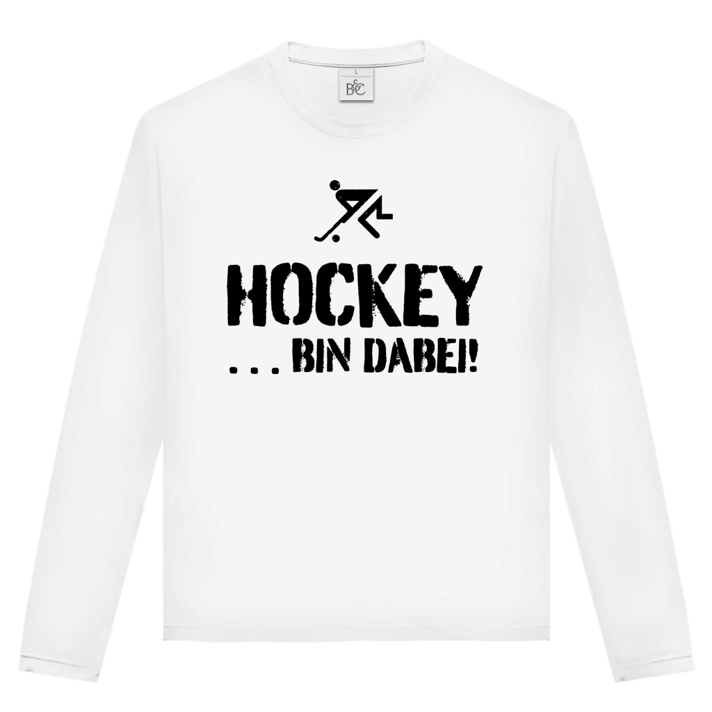 Unisex Langarmshirt - HOCKEY ...BIN DABEI! von ETUF-Shop – Produktansicht 11