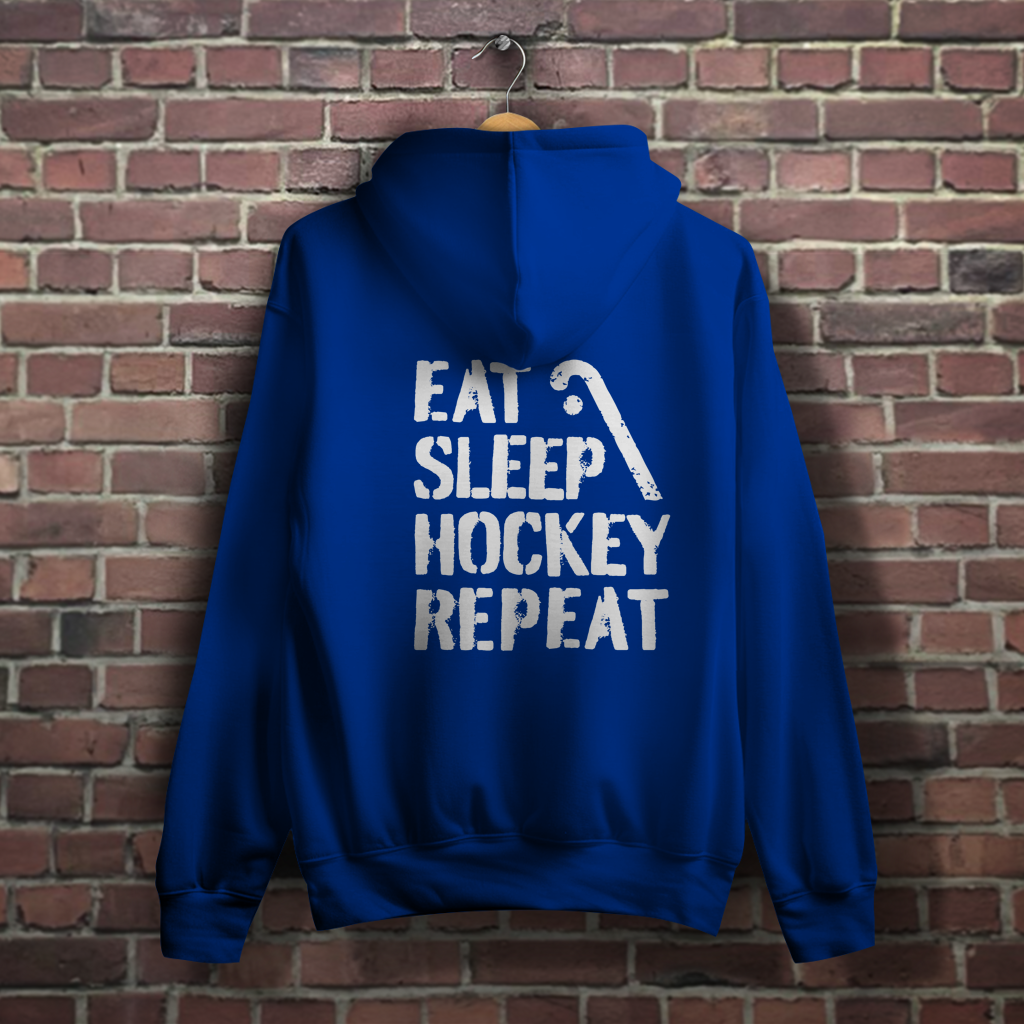 Damen Hoodie - ETUF - EAT SLEEP HOCKEY REPEAT von ETUF-Shop – Produktansicht 4