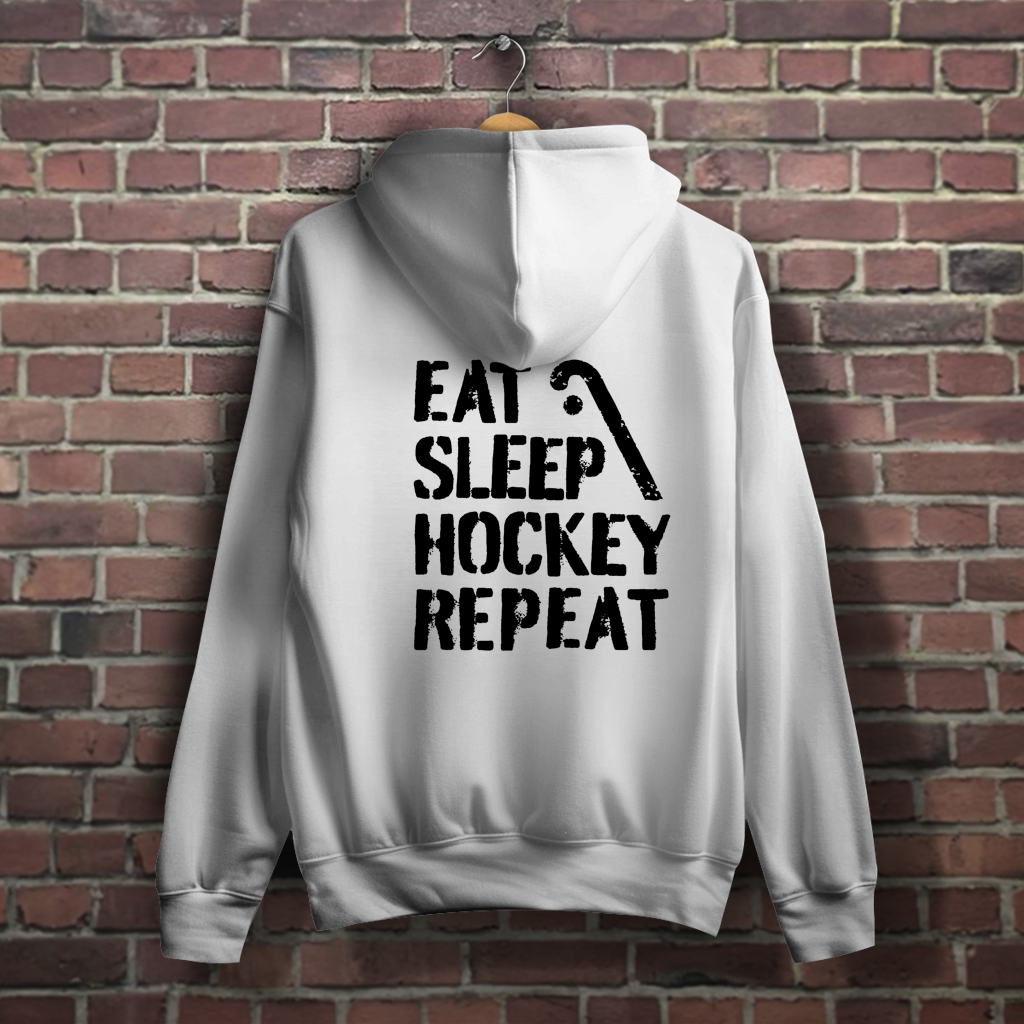 Damen Hoodie - ETUF - EAT SLEEP HOCKEY REPEAT von ETUF-Shop – Produktansicht 8