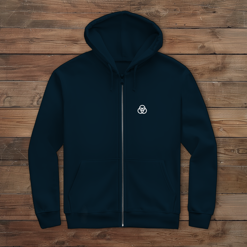 Herren Zipper Hoodie ETUF - WIR SIND SPORT - WHITE