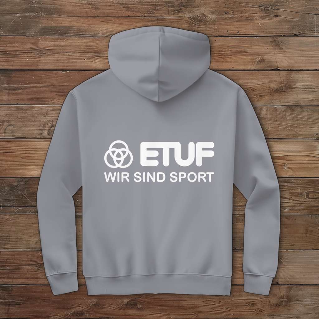 Herren Zipper Hoodie ETUF - WIR SIND SPORT - WHITE von ETUF-Shop – Produktansicht 4
