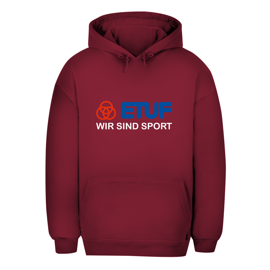 Unisex Oversize Hoodie ETUF - WIR SIND SPORT von ETUF-Shop – Produktansicht 3