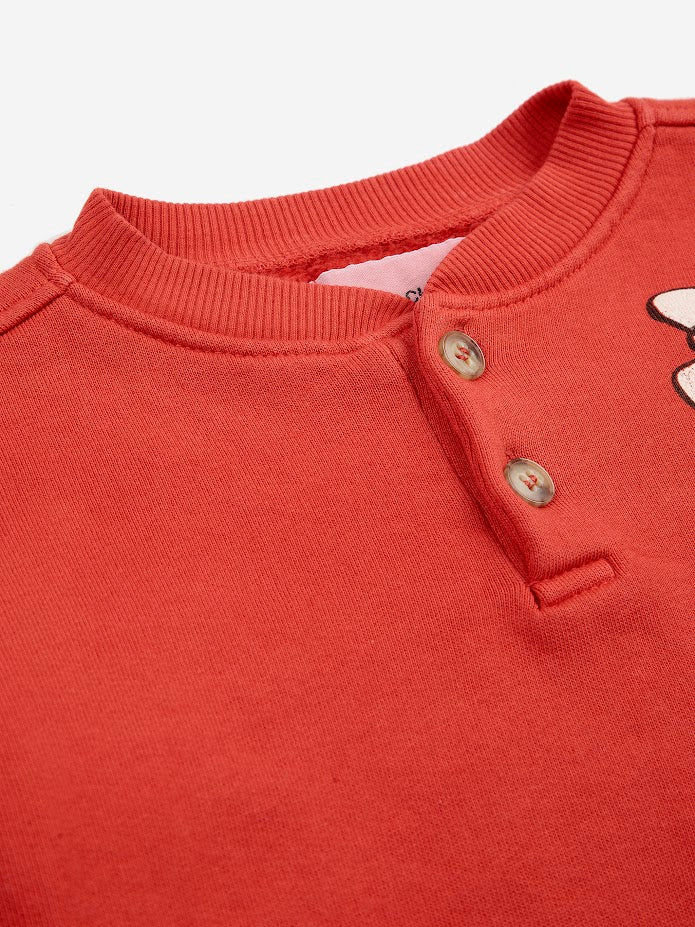 Bobo Choses Baby Freedom Bird buttoned sweatshirt