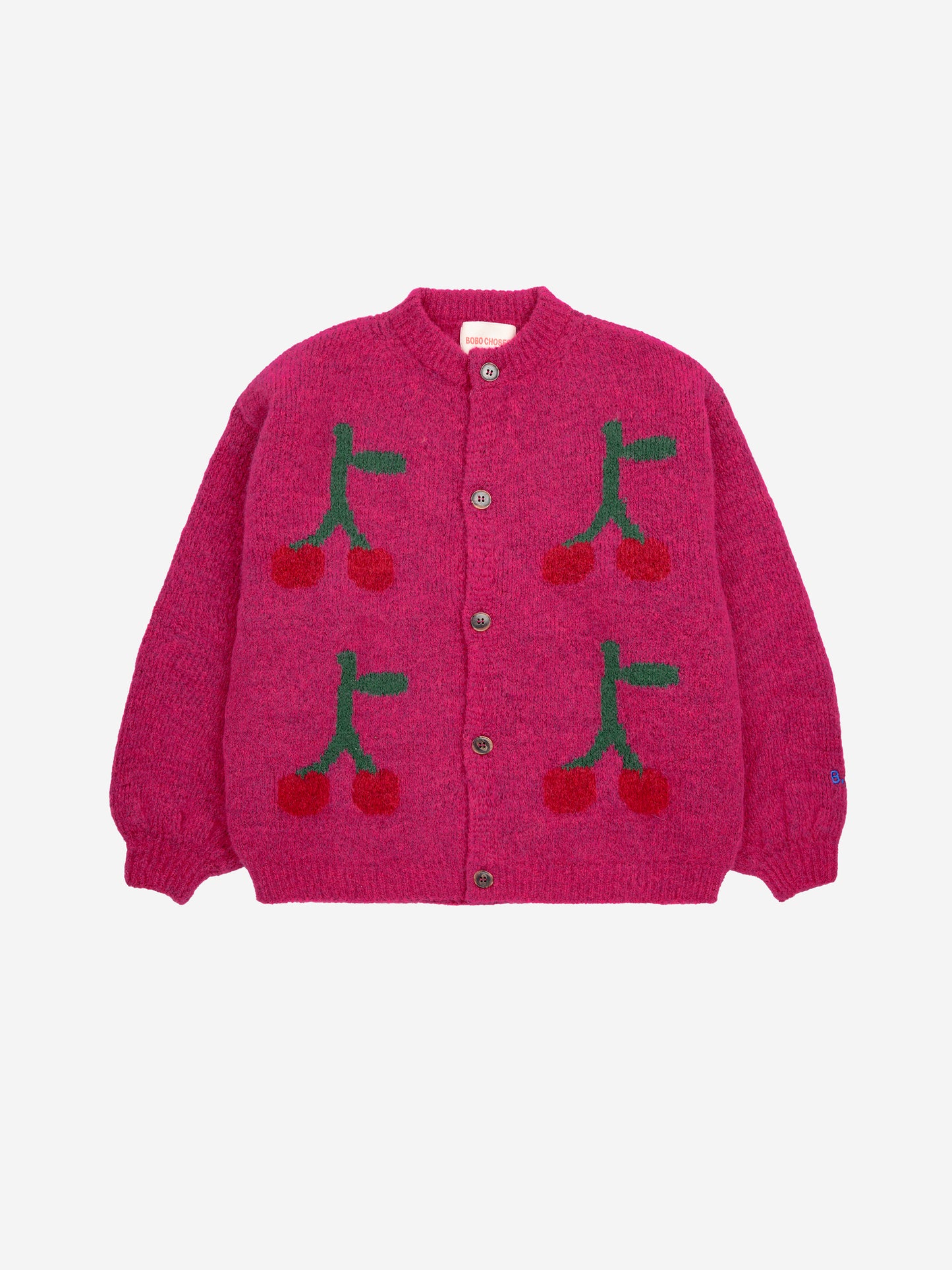 Bobo Choses Cherry Intarsia cardigan