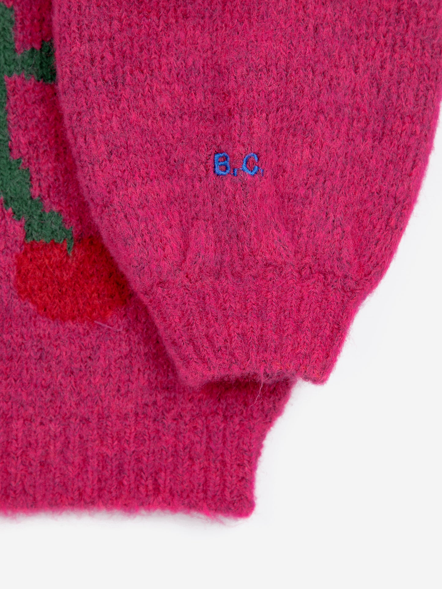 Bobo Choses Cherry Intarsia cardigan