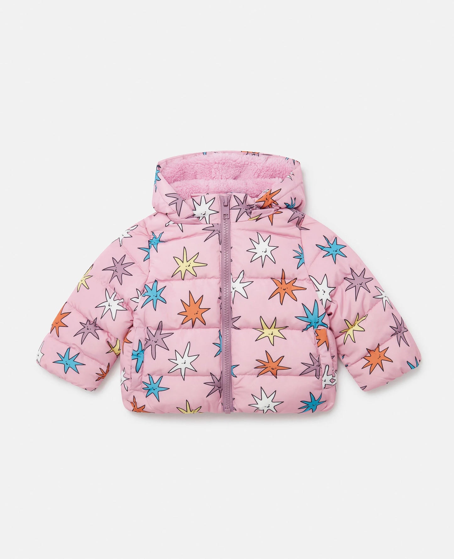 Stella McCartney Puffer Jacke pink Sterne