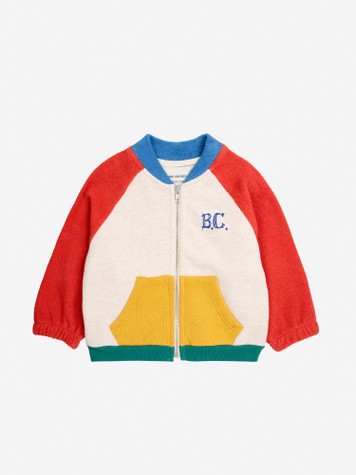 Bobo Choses Baby color block zipped sweatshirt