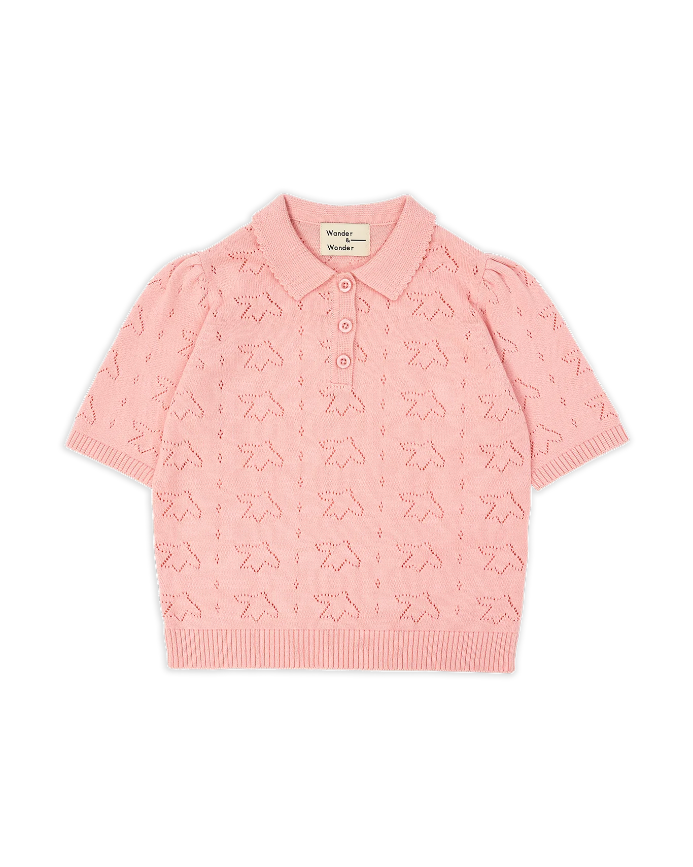 Wander & Wonder Pointelle Polo