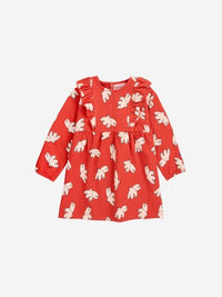 Bobo Choses Baby Freedom Bird all over ruffle dress