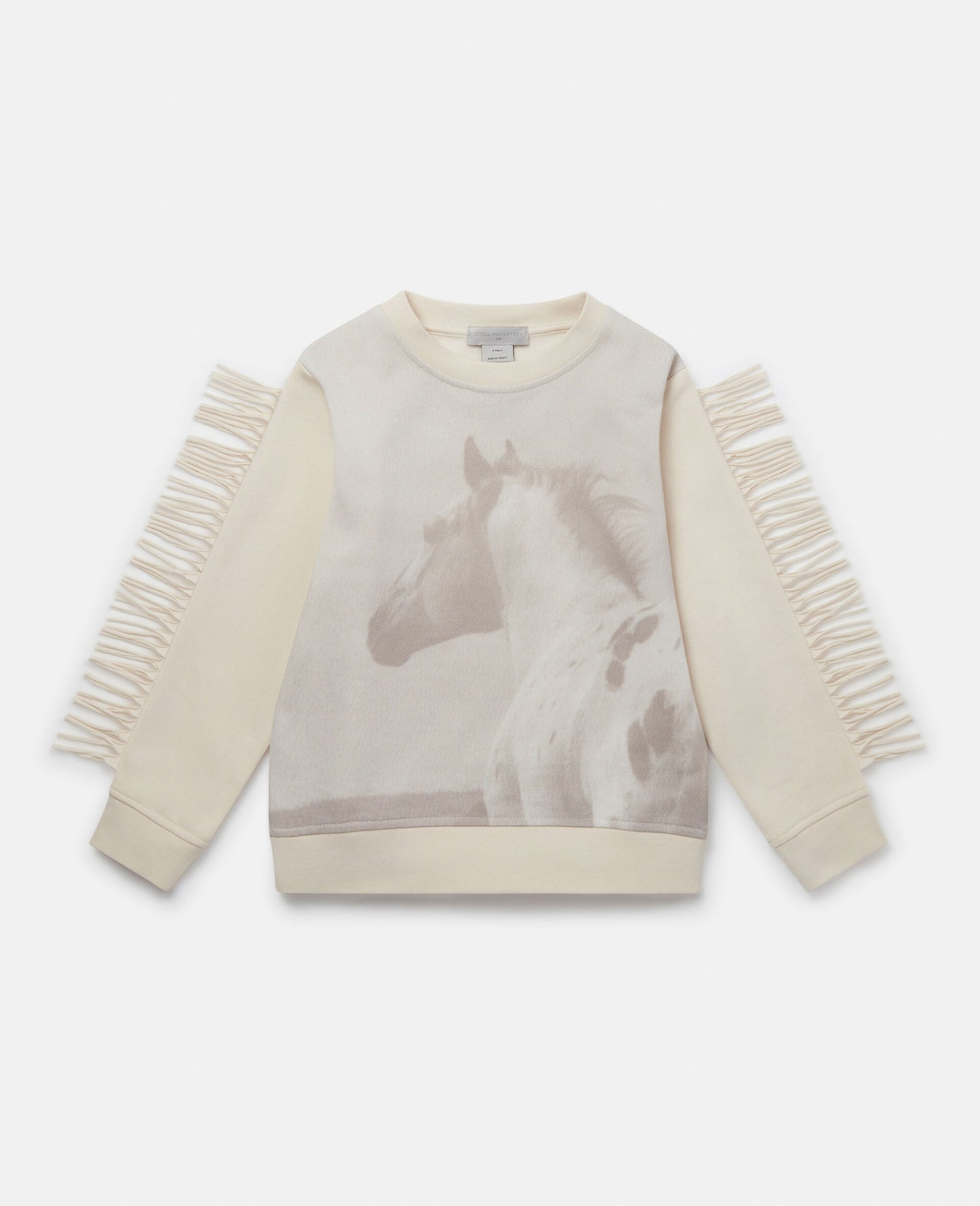 Stella McCartney Sweatshirt Pferd creme