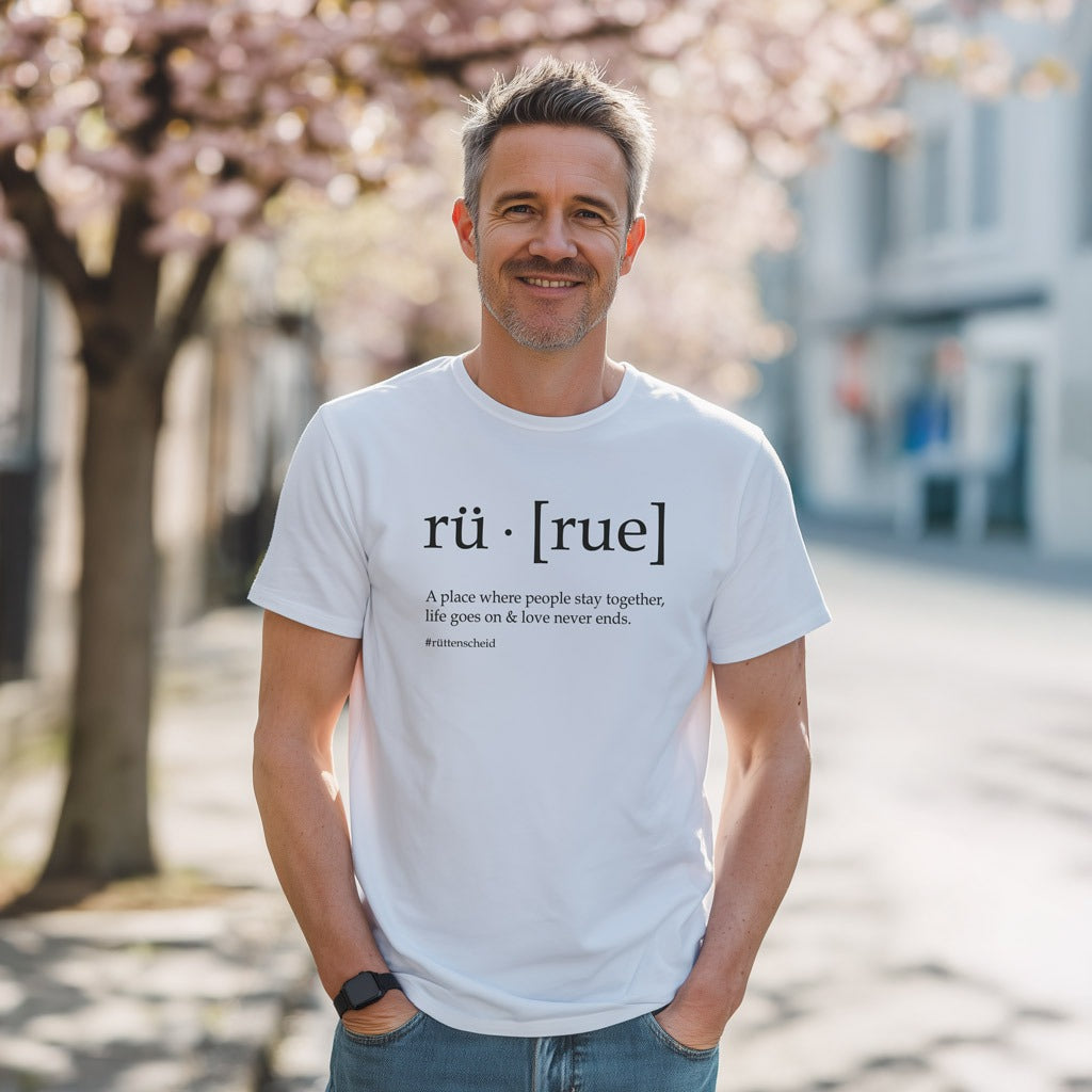 rü · [rue] Limited Edition T-Shirt – Kirschblüten Rosé & Schwarz