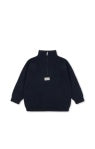 Konges Sløjd Mano Half-Zip Kinderpullover in Total Eclipse
