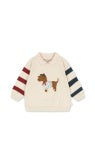 Konges Sløjd Spotty Kinder-Sweatshirt in Brown Rice