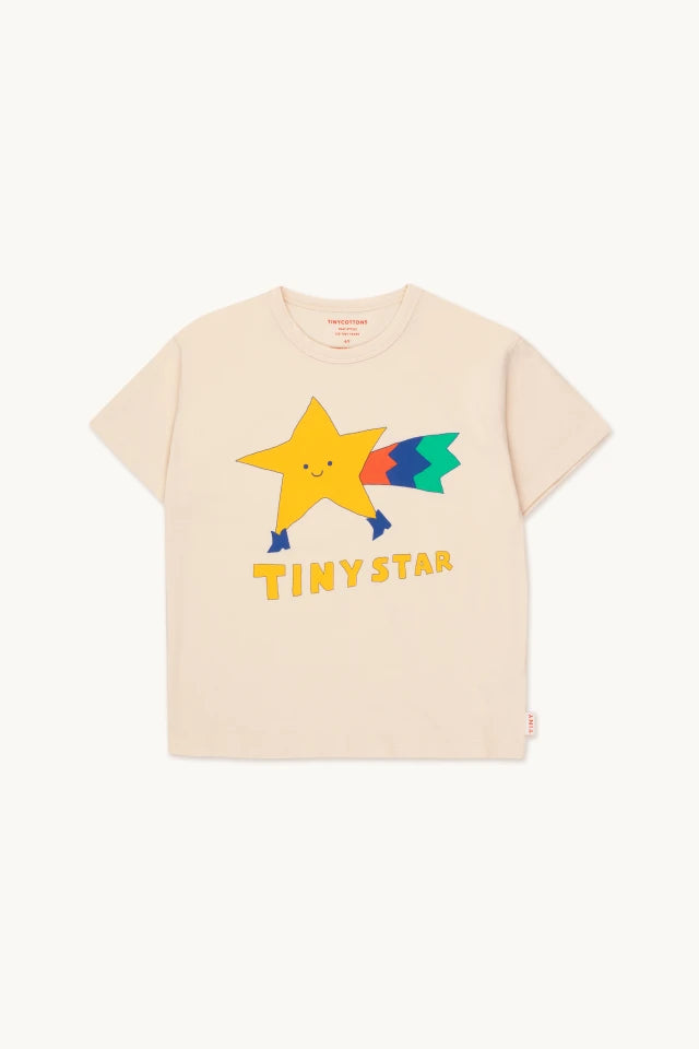 Tinycottons tiny star tee light cream